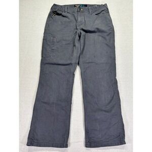 Ariat Men's 33 Grey M7 Rebar Pants Slim Straight WorkWear Carpenter Cargo